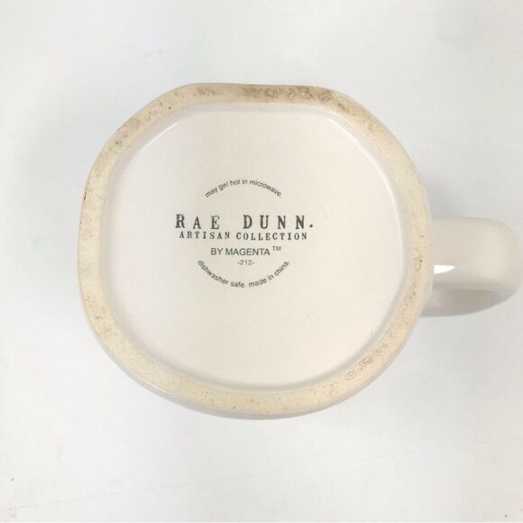 Rae Dunn Flawless White Ceramic 16 oz mug with Black Lettering - Picture 10 of 11